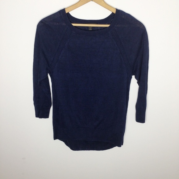 J. Crew Sweaters - J.Crew lightweight linen sweater Midnight blue